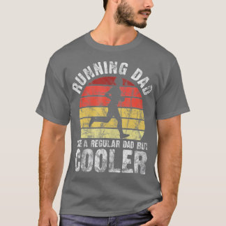 Biathlon Runner Marathon Running Dad Father's Day  T-shirt