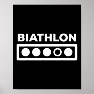Biathlon Shooting Range Gift - Wintersportbad Poster