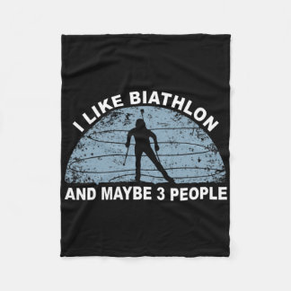 Biathlon Ski Biathlet Wintersport Cross-country Fleece Deken