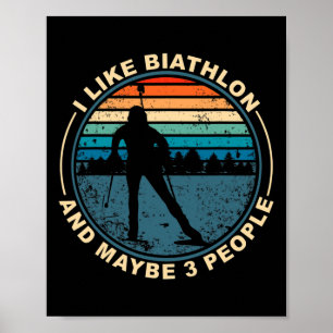 Biathlon Ski Biathlet Wintersport Cross-country Poster