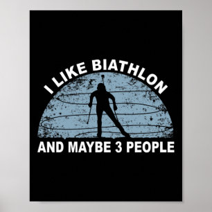 Biathlon Ski Biathlet Wintersport Cross-country Poster