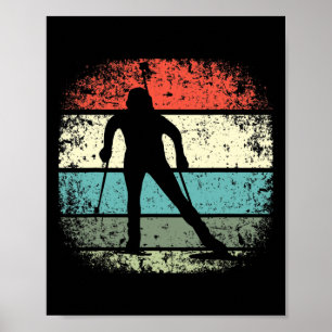 Biathlon Ski Biathlet Wintersport Cross-country Poster