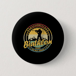 Biathlon Ski Biathlet Wintersport Cross-country Ronde Button 5,7 Cm