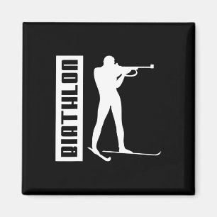 Biathlon Ski Skier Wintersport Cross-country Ski Magneet