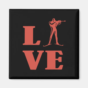 Biathlon Ski Skier Wintersport Cross-country Ski Magneet