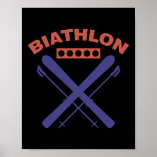Biathlon Ski Skier Wintersport Cross-country Ski Poster