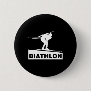 Biathlon Ski Skier Wintersport Cross-country Ski Ronde Button 5,7 Cm