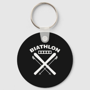 Biathlon Ski Skier Wintersport Cross-country Ski Sleutelhanger