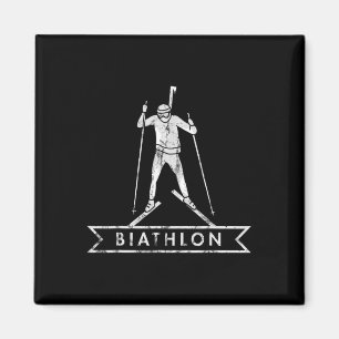Biathlon Skiën Skiën Bergen Outfit Magneet