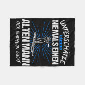 Biathlon Skiën Skier Cross-country Gift Fleece Deken (Voorkant (Horizontaal))