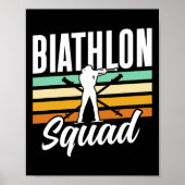 Biathlon Squad Biatleet Biathlons Sport Poster (Voorkant)