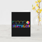 Biathlon Target Schieten Stand Gift Kaart (Gele Bloem)