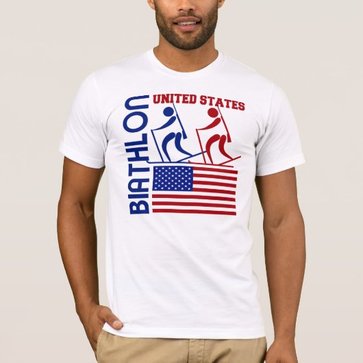 Biathlon Verenigde Staten T-shirt (Voorkant)