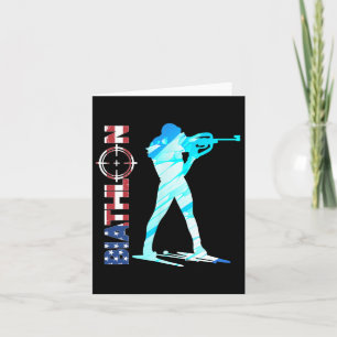 Biathlon VS Vlag Kleding Amerikaanse Cross-country Kaart