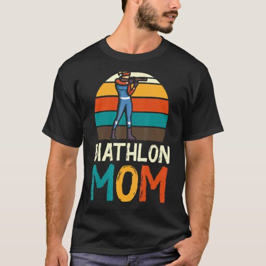 Biathlon Winter Ski Skiing Fun 4 T-shirt (Voorkant)