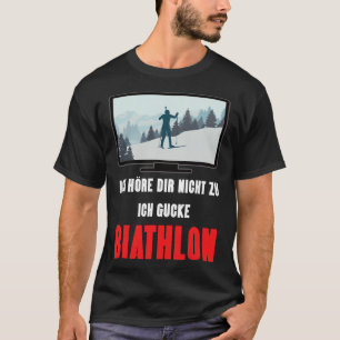 Biathlon Winter Sport Design Gezegde Ski Skier Gif T-shirt