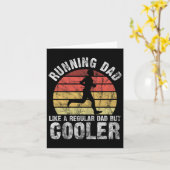 Biathlonloper Marathonloper Vader Vaderdag Kaart (Gele Bloem)