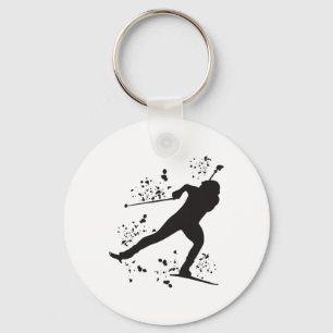Biatleet Nordic Skiing Biathlon 8 Sleutelhanger
