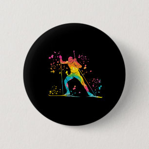 Biatleet Nordic Skiing Biathlon 9 Ronde Button 5,7 Cm