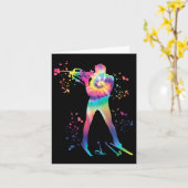 Biatleet Nordic Skiing Biathlon Kaart (Gele Bloem)