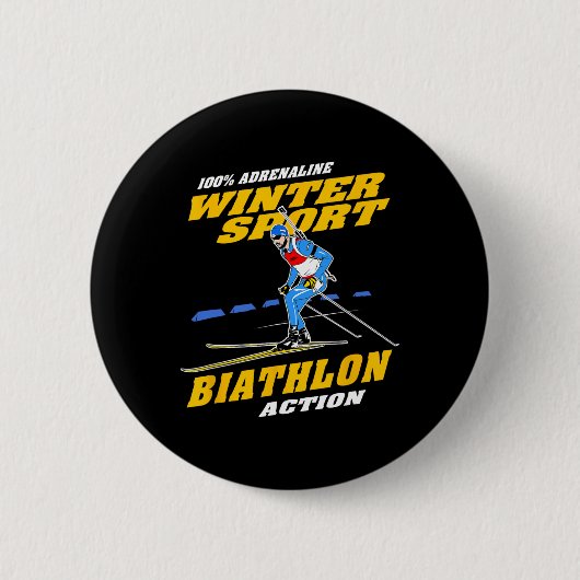 Biatlon 8 ronde button 5,7 cm (Voorkant)
