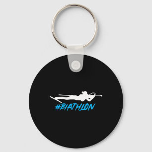 Biatlon Biatlete Cross-country Skiing Target Sho Sleutelhanger
