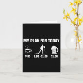 Biatlon Biatlete Plan vandaag de dag Koffee Beer S Kaart (Gele Bloem)