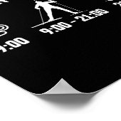 Biatlon Biatlete Plan vandaag de dag Koffee Beer S Poster (Hoek)