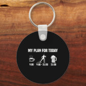 Biatlon Biatlete Plan vandaag de dag Koffee Beer S Sleutelhanger (Voorkant)