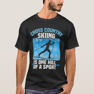 Biatlon Cross-country Skiing is een heuvel van een T-shirt