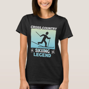 Biatlon Cross Country Skiing Legend Cross Land T-shirt