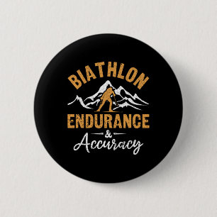 Biatlon Endurance Accuracy Biatlete Skiing Shoot Ronde Button 5,7 Cm