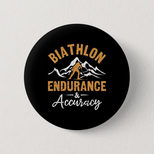 Biatlon Endurance Accuracy Biatlete Skiing Shoot Ronde Button 5,7 Cm (Voorkant)