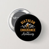 Biatlon Endurance Accuracy Biatlete Skiing Shoot Ronde Button 5,7 Cm (Voorkant /achterkant)