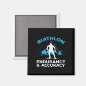 Biatlon Endurance Accuracy Cross Skiing Shooting Magneet (Voorkant / Achterkant)