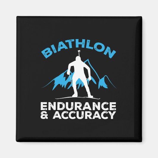 Biatlon Endurance Accuracy Cross Skiing Shooting Magneet (Voorkant)
