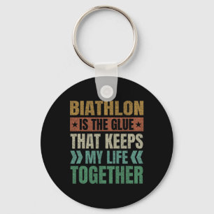 Biatlon houdt mijn leven samen Biatleet Sport Sleutelhanger