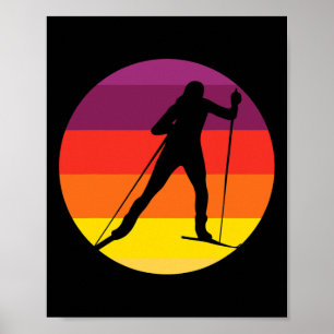 biatlon in wintersport i langlauf s poster