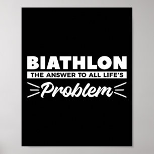 Biatlon is het antwoord op alle problemen van het  poster