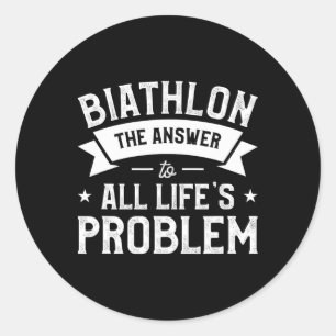 Biatlon is het antwoord op alle problemen van het ronde sticker