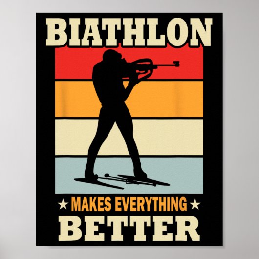 Biatlon maakt alles beter - Biatlon Poster (Voorkant)