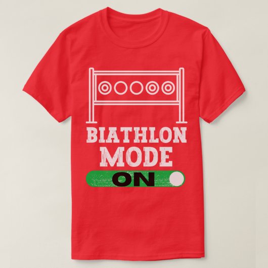 Biatlon-modus aan t-shirt (Design voorkant)