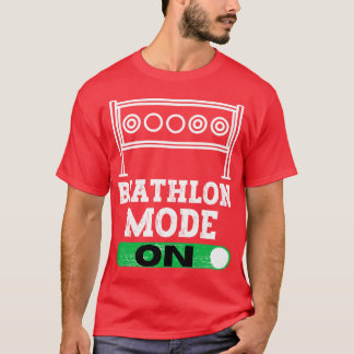 Biatlon-modus aan t-shirt