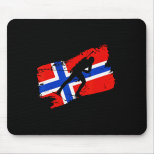 Biatlon Noorwegen Vlag Noorse Langlaufen Muismat