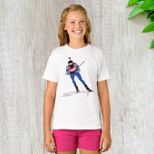 Biatlon Skiër Wintersport Atleet in actie T-shirt