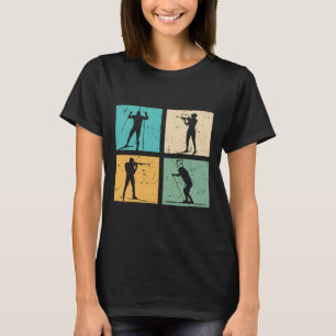 Biatlon Skiing Cross Country Skiing Biatlete Gif T-shirt