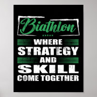 Biatlon sport strategie en vaardigheden komen same