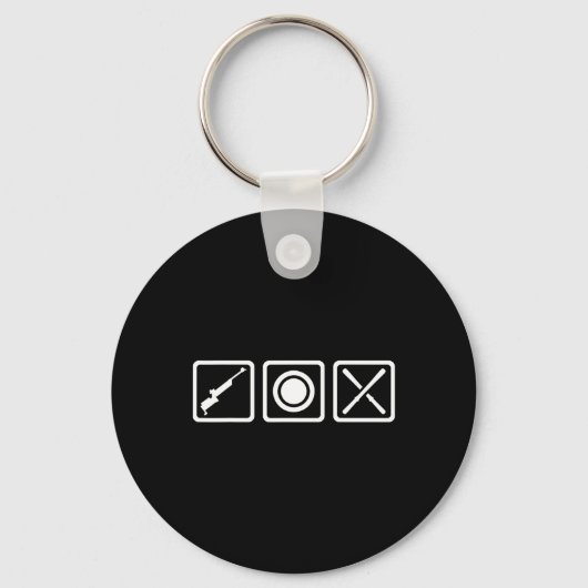 Biatlon Symbolen Sleutelhanger (Voorkant)