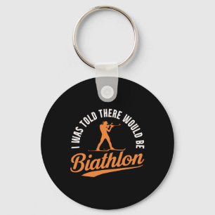 Biatlon Winter Sport Skiën Riffle Schieten Bad Sleutelhanger