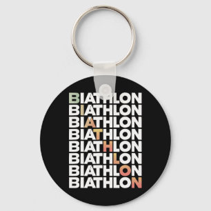 Biatlon Winter Sport Skiën Riffle Schieten Bad Sleutelhanger